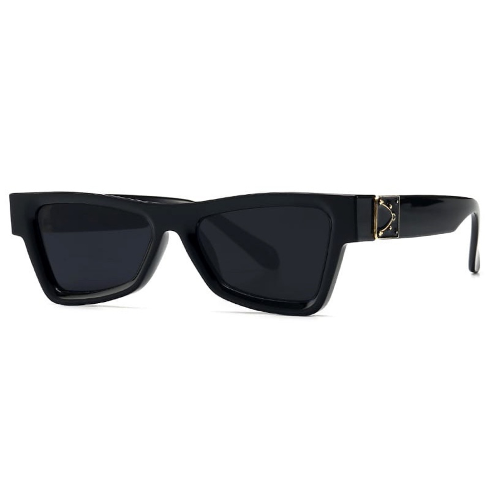 Black Rectangle Frame Sunglasses